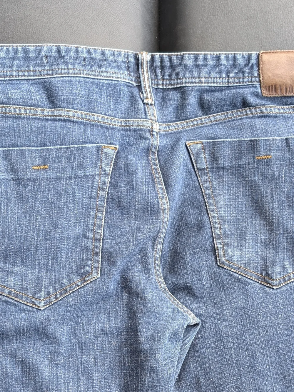 William Rast Men's Slim Straight Jeans in Blue Wash